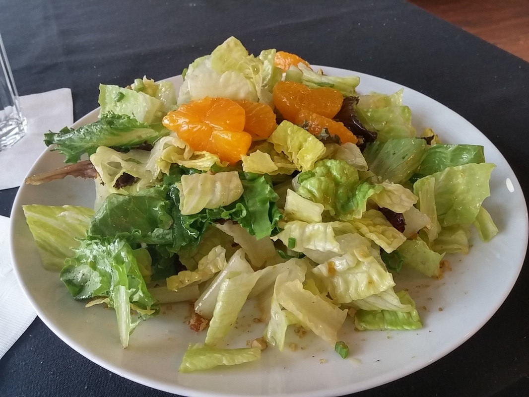 Luna Rosa Gelato Cafe Downtown Greenville SC lunch - Mandarin Bliss Salad