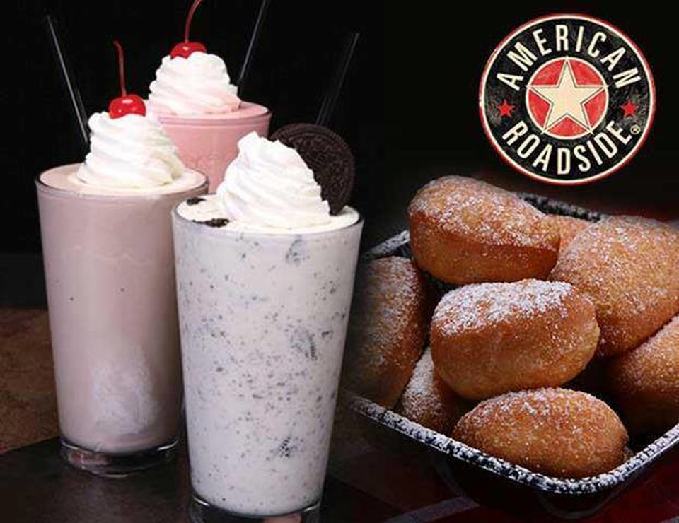 American Roadside Burger Restaurant Downtown Greenville SC - desserts milkshakes and Cinnabolts