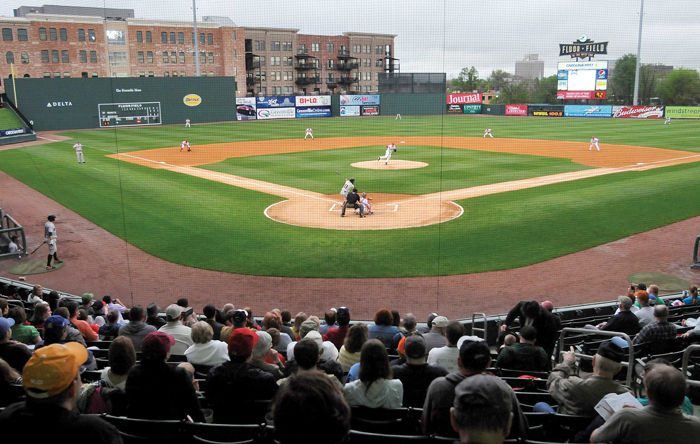 Downtown Greenville SC Fluor Field Baseball Field Home of The Greenville Drive Boston Red Sox 1A Team