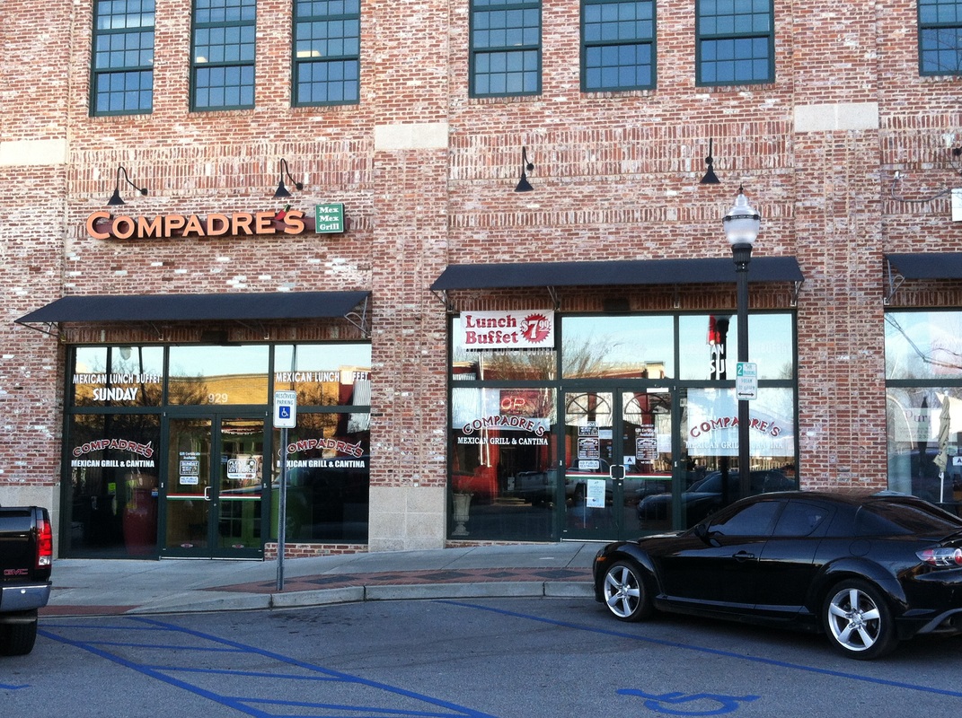 Compadre's Mex Mex Grill Mexican Restaurant Downtown Greenville SC - street view