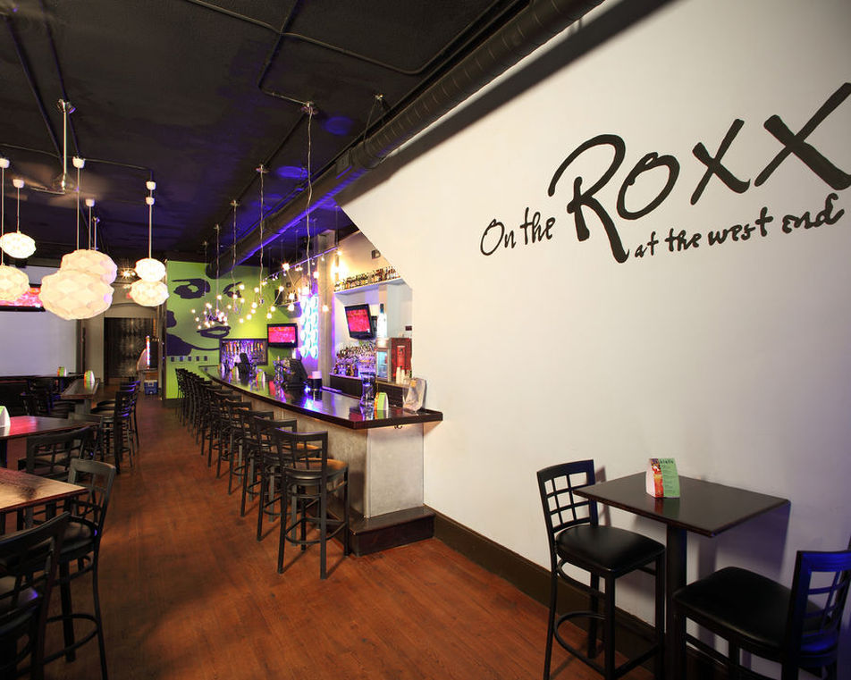 On The Roxx at The West End in Downtown Greenville SC - restaurant and bar interior view