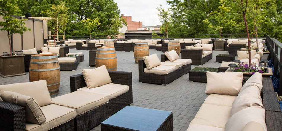 SIP Tasting Room and Rooftop Lounge Downtown Greenville - balcony view