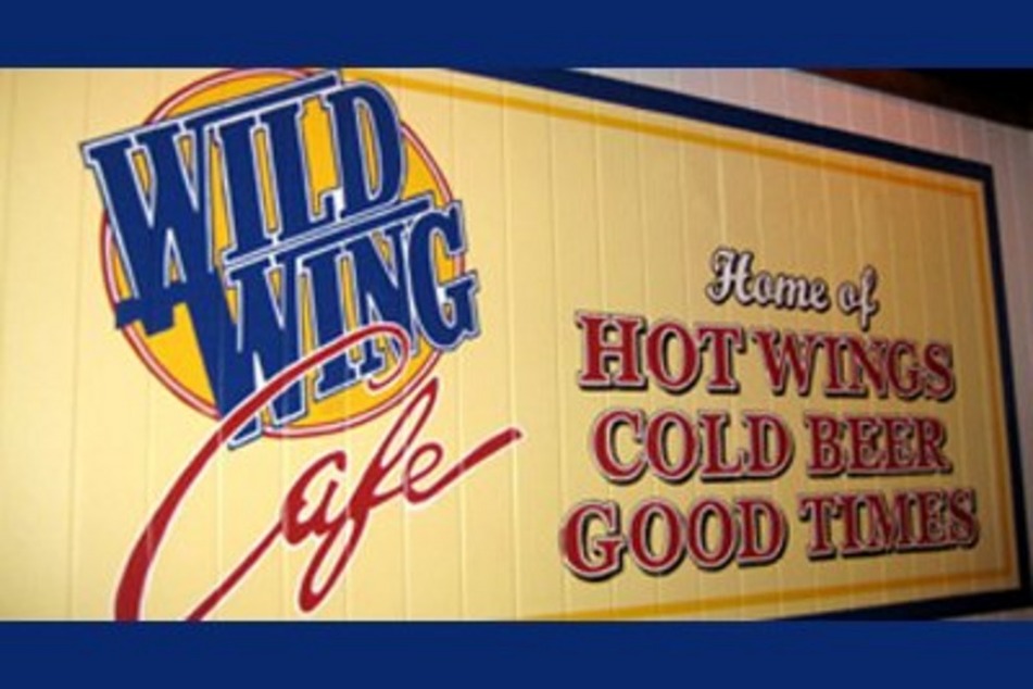 Wild Wings Cafe Sports Bar Live Entertainment Downtown Greenville SC - logo on sign